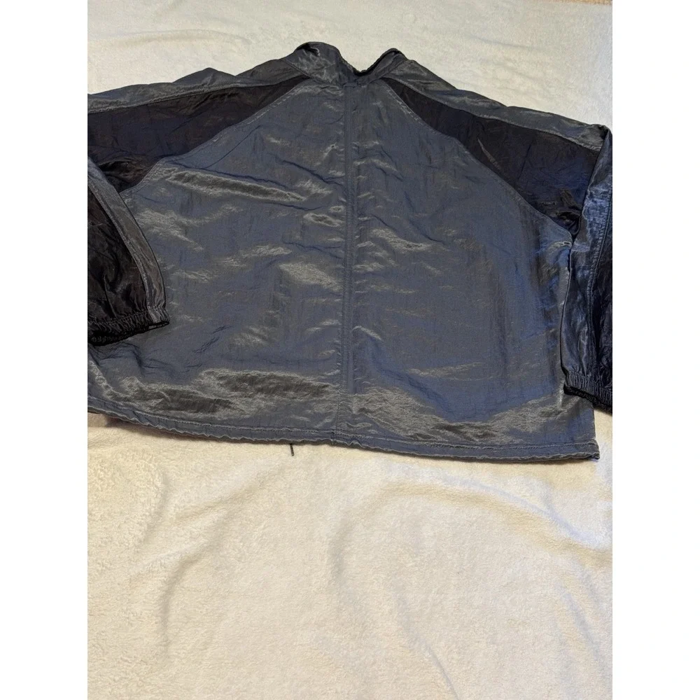 Vintage Surf Style Windbreaker L/XL USA 1/4 Zip Nylon Pullover Jacket‎ FS-106
